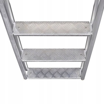 VidaXL Лестница для бассейна или террасы, 4 ступени, алюминий, 167 см