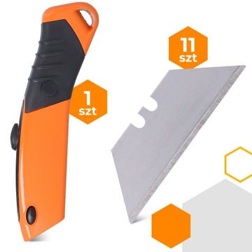 Нож Обои Нож 19 мм МЕТАЛЛ Картон Кабели Ковры 11x ТРАПЕЦИАЛЬНЫЕ ЛЕЗВИЯ