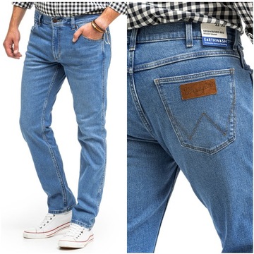 WRANGLER GREENSBORO MĘSKIE SPODNIE JEANSY W38 L32