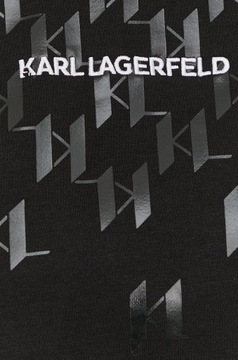 Bluza z Kapturem i Logo Karl Lagerfeld Czarna. L