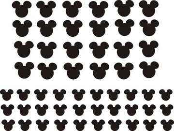 MICKEY MOUSE MYSZKA naklejki 27-2 B RÓŻNE KOLORY