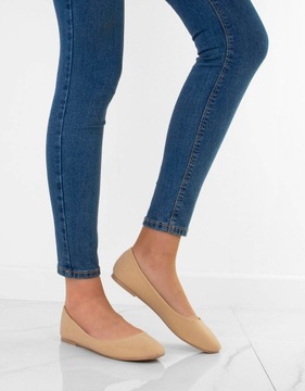 БЕЖЕВЫЕ ЖЕНСКИЕ БАЛЕТКИ 38