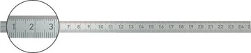 FORMAT Liniał Przymiar Stalowy INOX 300x13 mm