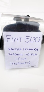 FIAT 500 DRŽÁTKO ZDOBENÁ OTEVÍRÁNÍ SEDADLA PŘEDNÍ LEVÝ