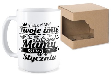 DUŻY Kubek MAMY OJCOWIE RODZĄ SIĘ TWOJE IMIĘ