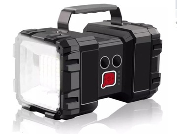 LATARKA AKUMULATOROWA SZPERACZ LAMPA LED USB POWER BANK LEKKA 7 TRYBÓW