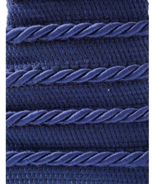 Декоративная струна со вставкой 6 мм, темно-синяя.