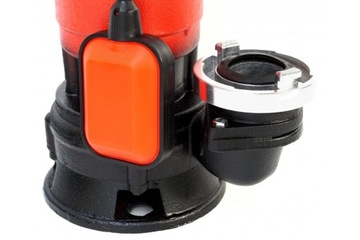 Насос для септика с измельчителем и поплавком с пожарным шлангом длиной 20 м.