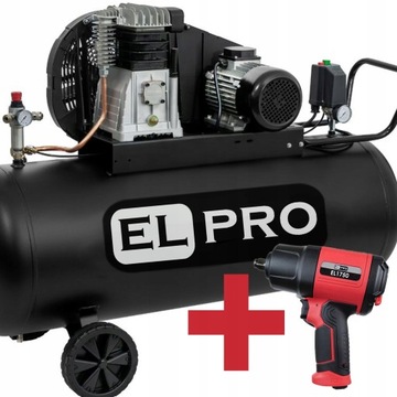 KOMPRESOR OLEJOWY ELPRO 200L 3kW+ Klucz 1750Nm 1/2