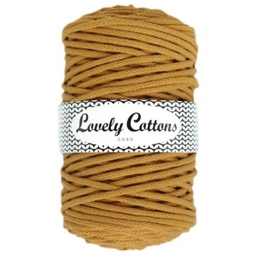 Sznurek Lovely Cottons bawełniany 5mm Musztardowy
