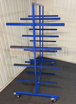 Мобильный консольный стеллаж для балок длинной балки