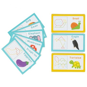 Развивающая головоломка Монтессори с резинками для игрушек