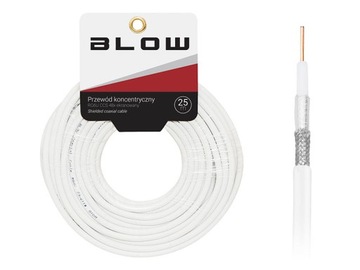 Kabel przewód koncentryk RG6U CCS satelitarny 25m
