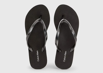 Calvin Klein Japonki HW0HW02043 39 Flip Flop Deboss Logo Met