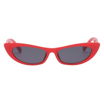 Damskie okulary Cat Eye Vintage Fashion Lustrzane okulary przeciwsłoneczne UV400 Red