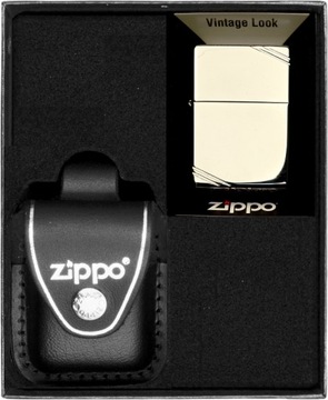 Zestaw ZIPPO VINTAGE CHROME HIGH POLISH prezentowy*nr3