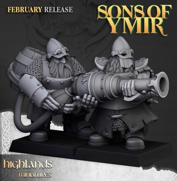 Dwarf Firespitters x 10 - Minifaktura - Druk 3D