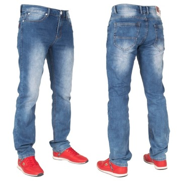 Spodnie męskie jeans W:37 100 CM L:32 granat