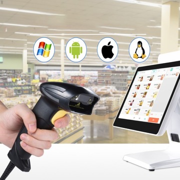 Автоматический считыватель штрих-кодов с подставкой