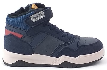 БОТИНКИ AMERICAN CLUB ANKLES TRAPERS НА ЛИПУЧКЕ ЗИМНИЕ ДЕТСКИЕ ТЕПЛЫЕ 27