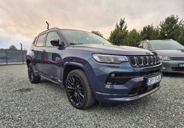 Jeep Compass II SUV Facelifting 1.5 MHEV T4 130KM 2022 Jeep Compass Bezwypadkowy Zarejestrowany PL Stan Niemiec