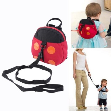 PLECAK DLA DZIECKA SMYCZ BEZPIECZENSTWA - ladybug