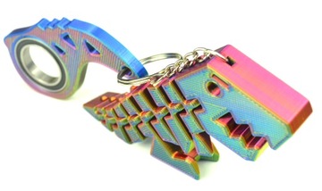 Набор Keyrambit Брелок KEYSPINNER + Flexi Rex Dino TikTok Цвет РОЗОВЫЙ ФЛУО