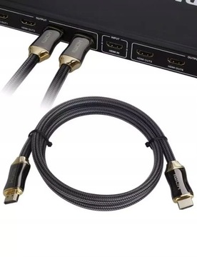 HDMI 2.0 Высокоскоростной UHD 4K 3D 2K МЕДНЫЙ кабель 1м
