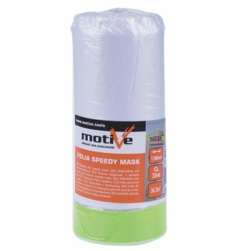 Taśma malarska z folią SPEEDY MASK 110cm x 33m