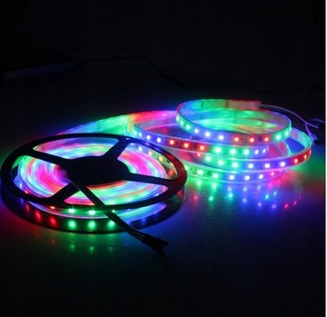 Taśma LED 5m RGB kolorowa + pilot 270 diod LETHE