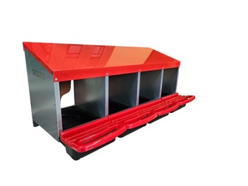 GNIAZDO AUTOMATYCZNE DLA KUR NIOSEK POCZWÓRNE GRZĘDA Z KOSZEM NA JAJA