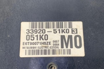 JEDNOTKA MOTORU ECU OPEL AGILA (B) (H08) 3392051K0 1.0L GASOLINE 48KW 2011