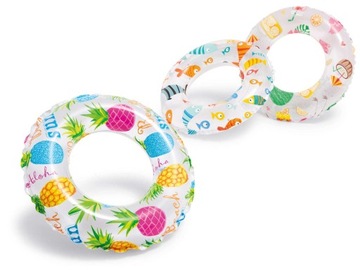 Koło do pływania trzy wzory 51cm INTEX smakołyki