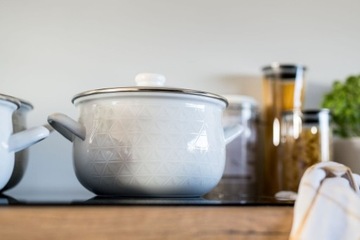 НАБОР КОРЗИН PYZA АЛМАЗНАЯ ЭМАЛЬ ДЛЯ ВСЕХ БЕЛЫХ ПЛИТОВ 8 EL