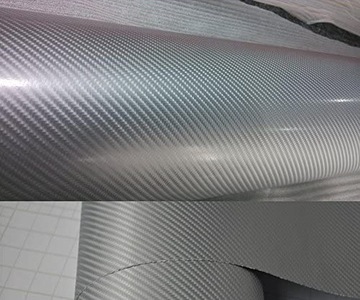 КАРБОН 4D ФОЛЬГА СЕРЕБРЯНЫЙ УГЛЕРОДНЫЙ ШПОН HQ 152см