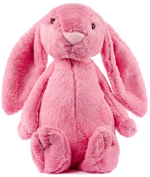 DUŻY WIELKI MIŚ PLUSZOWY KRÓLIK FIGO PRZYTULANKA MASKOTKA 50cm RÓŻANY