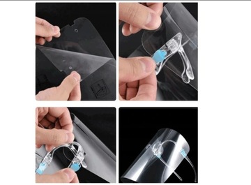 PRZYŁBICA OCHRONNA OKULAROWA WYSOKA JAKOŚĆ HIT