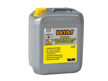 WIM ŚRODEK WZMACNIAJĄCO-GRUNTUJĄCY 5KG GŁĘBOKOPENE
