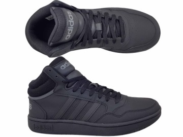 ADIDAS HOOPS 3.0 MID HR0228 КРОССОВКИ С ВЫСОКИМ ВЕРХОМ ГРАФИТ