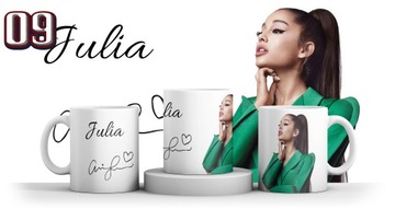 КРУЖКА ARIANA GRANDE + ИМЯ + КАРТОН