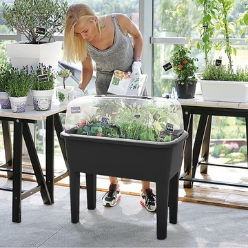 Респона плантатор Set Green Greenhouse Grey Stone