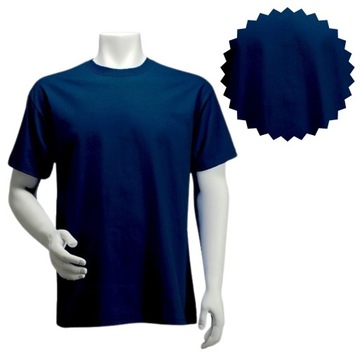 KOSZULKA robocza T-SHIRT UNIWERSALNA BAWEŁNIANA granatowa KOMFORTOWA XXL