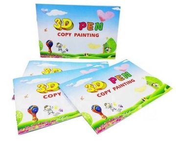 КНИГА С ШАБЛОНАМИ 3D РУЧКИ 16 СТРАНИЦ