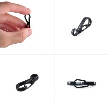 Пружинный держатель с карабином для веревок для ключей