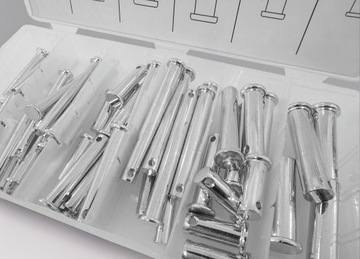 ШТИФТЫ С ГОЛОВКОЙ ЦИЛИНДРА И ОТВЕРСТИЕМ, РАЗМЕРЫ РАЗМЕРОВ НАБОР ШТИФТОВ 60 ​​ШТ.