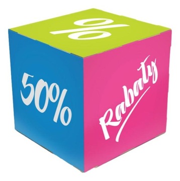 Вешалка рекламный кубик 55 см ВАША печать на картоне