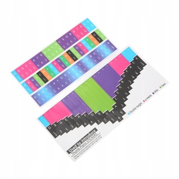 Красочные наклейки со шкалой Калимбы