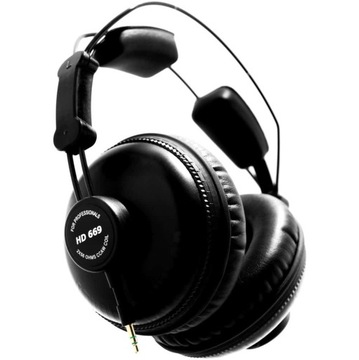 Słuchawki przewodowe nauszne Superlux HD669 zamknięte czarne