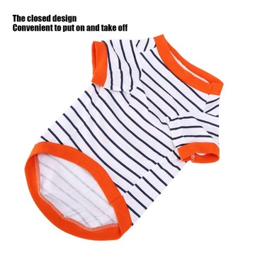 Футболка с принтом «Pet» Хлопковый полосатый принт