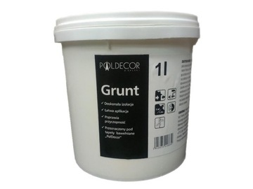 Grunt, podkład pod płynne tapety Poldecor 1 litr